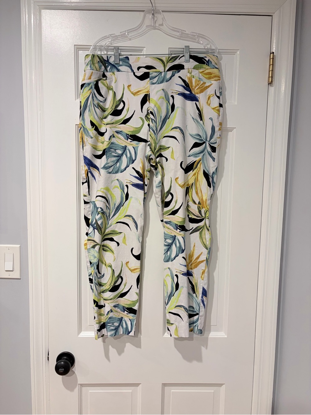 Chico’s Tropical Floral Ankle Pants Size 3R / US 16R